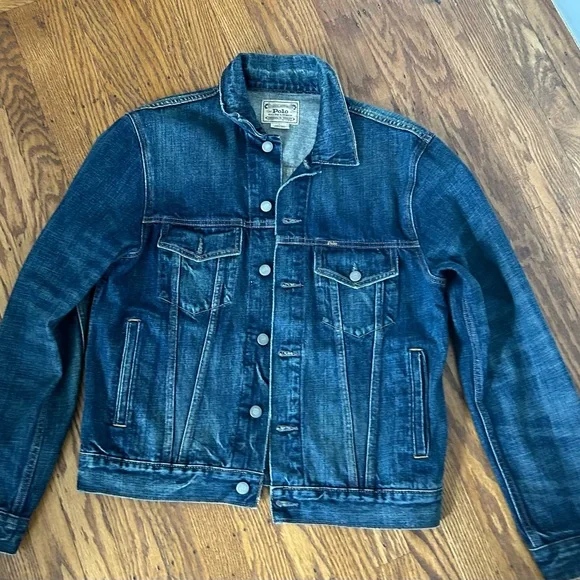 Ralph Lauren Men’s vintage blue jean jacket. Medium, good condition - Picture 5 of 5